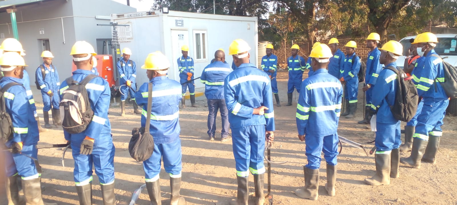 Equipa em obra